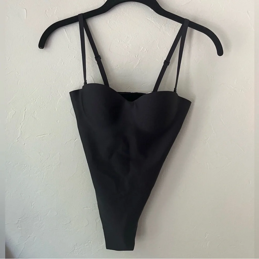 🖤✨NWT SKIMS Body Molded Underwire Thong Bodysuit Onyx Black Size Large🖤 - Picture 5 of 7